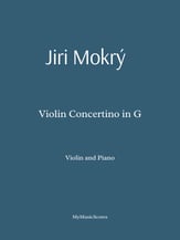 Mokry Violin Concertino in G major for Violin and Piano P.O.D cover